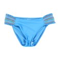 thumbnail image 1 of Lucky Brand Womens Solid Bikini Swim Bottom, Blue, Medium, 1 of 1