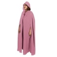 thumbnail image 2 of Capa unisex para mujer, larga, con capucha, para cosplay, Halloween, color liso, 2 of 6