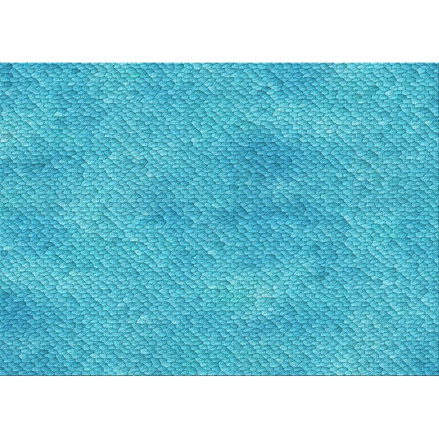 Ahgly Tapis Rectangulaire Lavable en Machine Intérieur Transitionnel Turquoise Foncé Vert, 3 Pieds x 5 Pieds