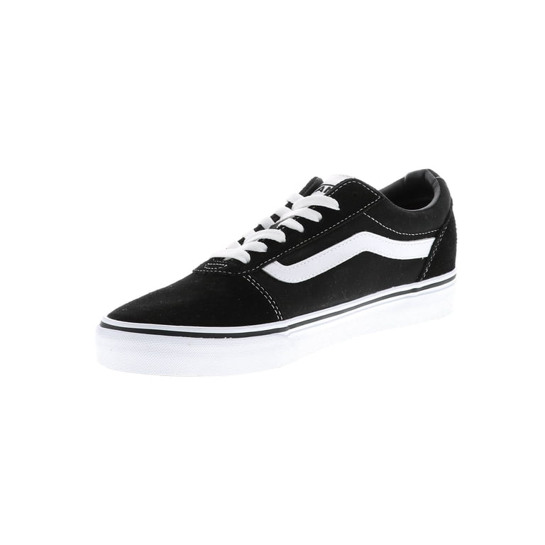 Vans Mens Ward Suede Canvas Sneakers Shoes - Black/White  display picture 1
