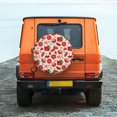 thumbnail image 6 of KLL Tomatoes Pattern 14-17 inch Spare Tire Cover Universal Wheel Protector for Truck SUV Trailer Camping Rv Tire Covers-14 inch, 6 of 6
