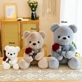 thumbnail image 4 of Giant Teddy Bear Stuffed Animals with Rose Soft Stuffed Bear Doll Valentine's Day Birthday Gifts for Kids Girlfriend Plush Toy, 4 of 6