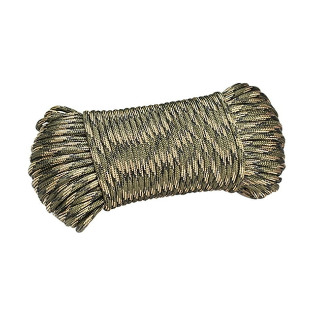 S SERENABLE 100 Type III 650-4mm Corde en Nylon - Corde de Camping Randonnée Pêche Survie Garçon Scout Forêt