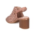 thumbnail image 3 of New Women Refresh Kristy-03 Faux Suede Perforated Slingback Chunky Heel Mule, 3 of 5