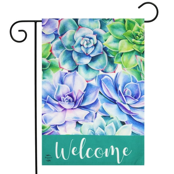 Briarwood Lane Succulents Spring Burlap Garden Flag