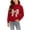 Red, variant on CYRBOKO Sweaters for Girls, Soft Winter Warm Casual Long Sleeve Knitted Tops Red Size 11-12 T