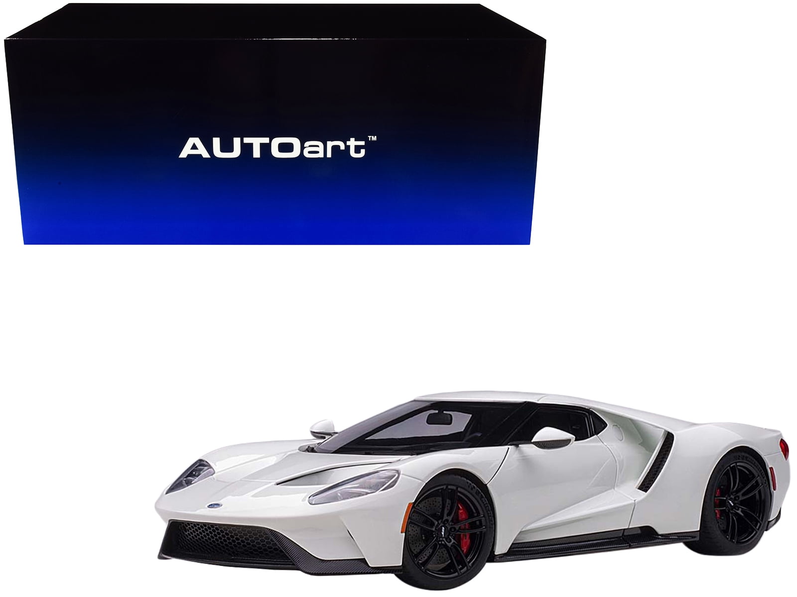 2016 Ford Focus RS Nitrous Blue Metallic 1/18 Model Car by Autoart