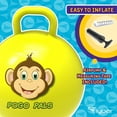 thumbnail image 3 of Flybar Hopper Ball for Kids - Bouncy Ball with Handle, Durable Bouncy Balls, 175lbs, Ages 5+, Monkey, L, 3 of 7