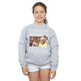 thumbnail image 2 of Friends Girls Fair Isle Holiday Armadillo Sweatshirt, 2 of 3
