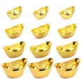 thumbnail image 1 of 20Pcs Auspicious Gold Ingot Design Cake Adornments New Year Party Cake Decors, 1 of 8