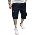 thumbnail image 2 of Mens Casual Cotton Twill Cargo Shorts Drawstring Classic Chino Stretch Short with 6 Pockets, XL, 2 of 7