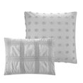 thumbnail image 2 of Posh Living Kynnedi 7pc Full/Queen Duvet Set Grey, 2 of 8