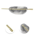 thumbnail image 3 of Unique Bargains 1 Pc Elegant Oval Hair Pins Hairdo Clip for Women 4.92"x1.34"x0.79" Black, White, 3 of 3