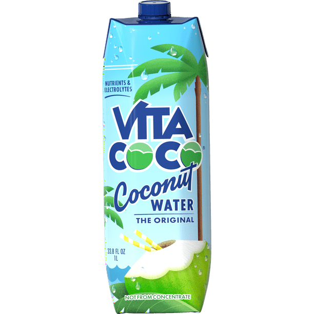 Vita Coco Coconut Water, Pure, 33.8 fl oz Tetra