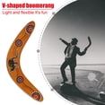 thumbnail image 6 of fankhu Wooden Kangaroo Throwback V Shaped Boomerang Economic Disc Throw Catch Outdoor Sports Game Toys Accessories Parts, 6 of 9