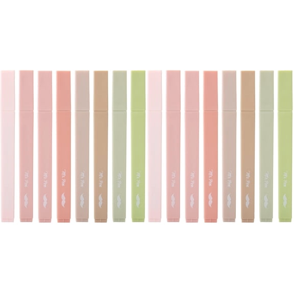 Iluminadores Mr. Pen, estética, punta cincelada, colores bohemio, 8 unidades