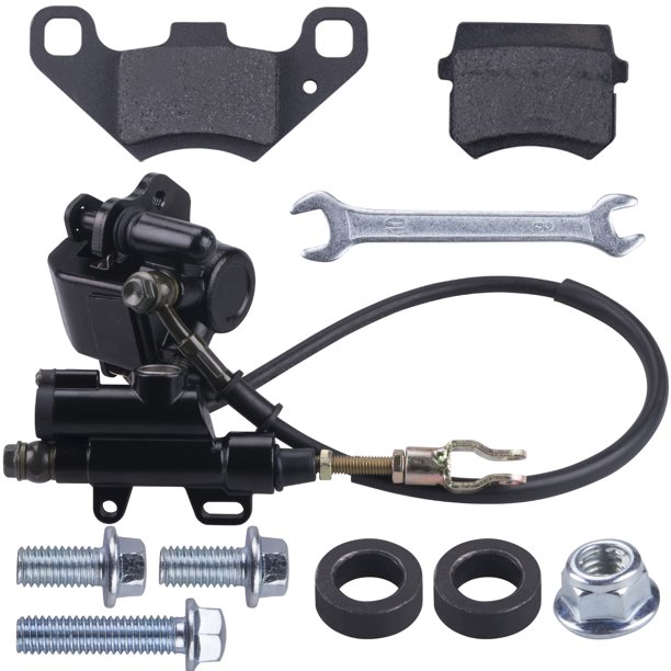 CNCMOTOK Pinza de cilindro maestro de freno de disco trasero con pastilla de freno de disco reemplazada para 50 cc 70 cc 90 cc 110 cc 125 cc TaoTao chino 110 cc Peace Motorsports Quad Coolster 3050HD