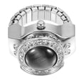 thumbnail image 1 of 1pc retro metal dedo reloj creativo regalo reloj decorativo pequeño anillo reloj, 1 of 5