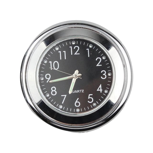 koolsoo MagiDeal Motorcycle Handlebar Mount Clock for Helicopter Cruiser Wear-Resistant Black