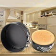 thumbnail image 1 of LNGOOR Caissettes à Cupcakes Mini Moule à Gâteau Rond Antiadhésif à Ressort Base Libre Plaque de Cuisson Plateau Moules en Résine Contenants à Cupcakes Noir 12*12*3.5 Noir, 1 of 8