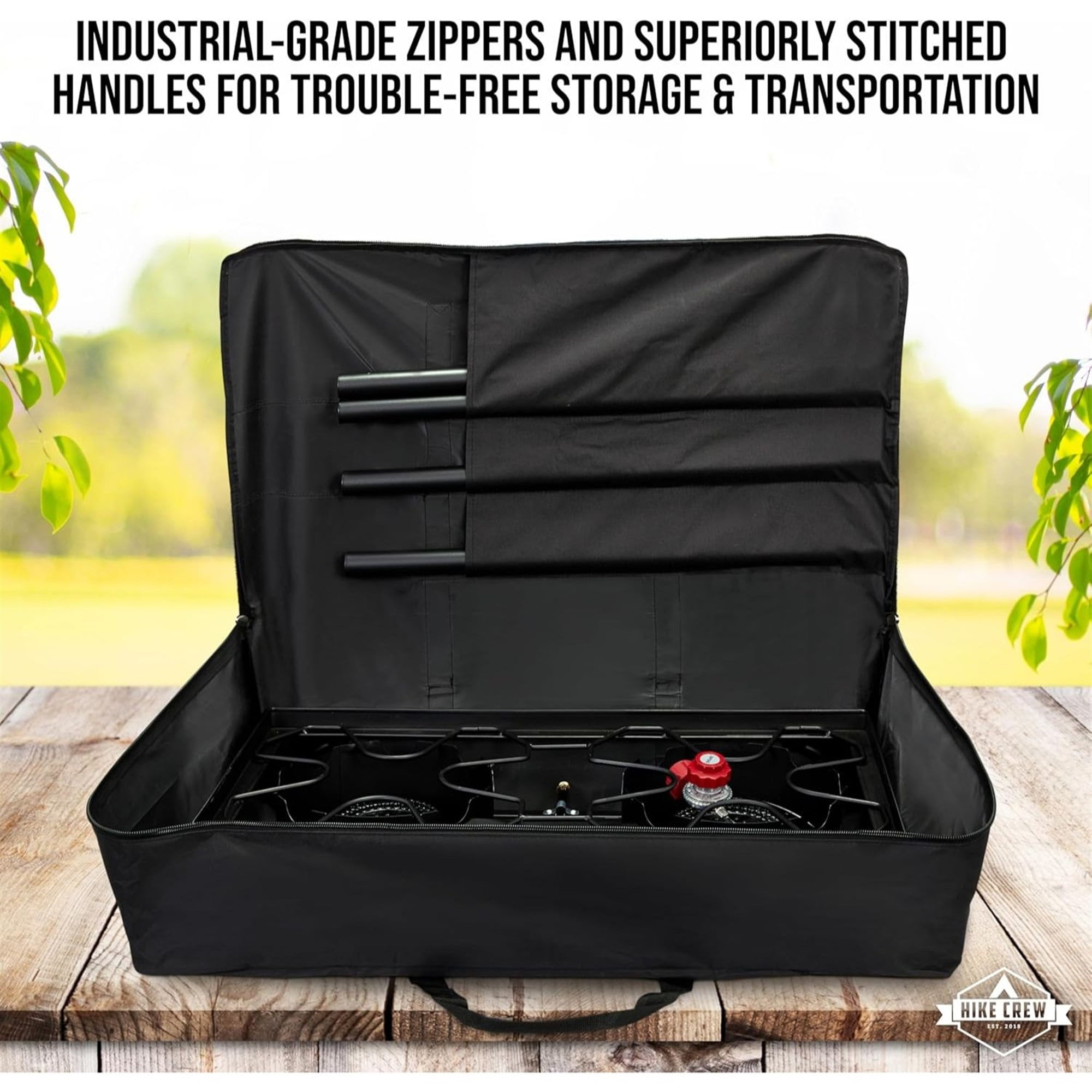 Hike Crew Portable Stove Carry Bag Water & Corrosion Resistant for Camping