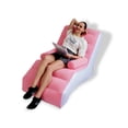 thumbnail image 2 of Sofá Inflable JustClick MX Reclinable Portátil Rosa, 2 of 4