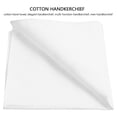 thumbnail image 3 of CHICHUMID 1Pack Classic Mens Cotton Handkerchief Sweat Absorbent White, 3 of 8