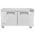 thumbnail image 6 of VEVOR 60" Commercial Refrigerator Sandwich & Salad Prep Table, 16.4 Cu. Ft Stainless Steel Refrigerated Food Prep Station with 2 Doors, Frost Free Refrigerator with Lock, 6 of 9