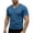 E3-Blue, variant on Men's T Shirts Short Sleeve Casual V Neck T-Shirt Soft Notch Neck Tee Classic Plain Shirts,Gray 2XL