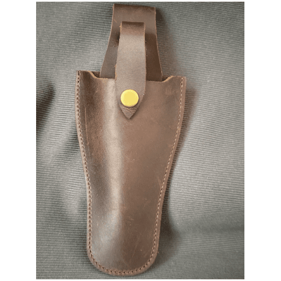 2 Pcs Pliers Holster, Brown PU Leather Sheath, 7.87 in / 20 cm Deep Tool Belt Pouch, Pruning Shears Holsters, Holds Pliers and Scissors, Portable Tool Holster for Belt for Electricians, Gardeners