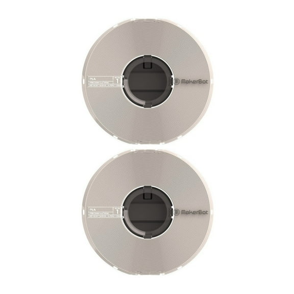 MakerBot PLA Filament Spool for Method 3D Printer (Natural, 1.65lb, 2-Pack)