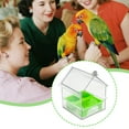 thumbnail image 6 of Pull Out External Parrot Feeder Long Lasting Outdoor Use 18.5 X 14.5 X 14 Cm Bird Feeder Decorative Transparent Bird Bath Tub Easy To Fill Clean For And Hummingbi Birdseed Wild 20 Pounds Hand Feeders, 6 of 8