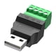 thumbnail image 4 of Conector USB 2.0. Convertidor fácil de usar. Portátil y resistente. Cable de terminales de 300 V y 8 A. Masculino, 4 of 9