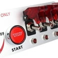 thumbnail image 4 of Panel de interruptor de encendido abatible hacia arriba 5 en 1 DC 12V, botón de arranque de motor de coche con Led Jadeshay  A, 4 of 8