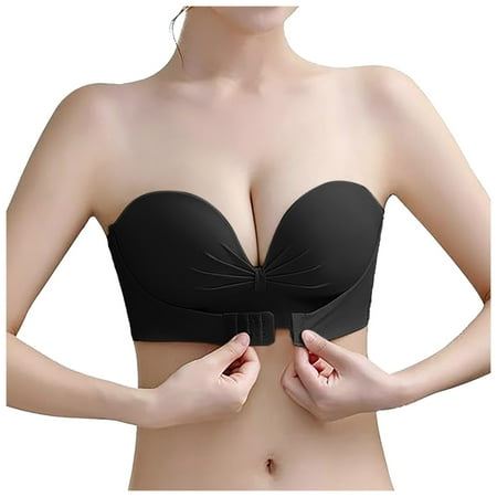 Women Wireless Bras Women s V-Neck Soft Light Support Bras Wirefree Minimizer Bra Lingerie Bra Plus Size Bras for Women