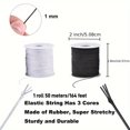 thumbnail image 3 of 1pc 50m/164ft Rainbow Elastic Beading Cord - Stretchy, Sturdy, Vibrant Jewelry Making String for Necklaces, Beading, and Crafts, 3 of 10