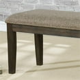 thumbnail image 5 of Furniture of America Lemieux Transitional Wood Padded Dinning Bench in Espresso, 5 of 5