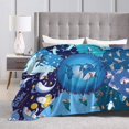 thumbnail image 4 of Shark Blanket for Boys Girls Ocean Animal Shark Throws Blanket Super Soft Flannel Cozy Blue Sea Cartoon Blankets Warm Lightweight Fleece for Sofa Couch Bed Gift for Kids Teens Adults 50"x40", 4 of 5