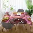 thumbnail image 3 of Yayeee Tablecloths 54" x 72" Rectangle Wrinkle Resistant Party Table Cover, Cute Doughnuts Pattern, 3 of 8