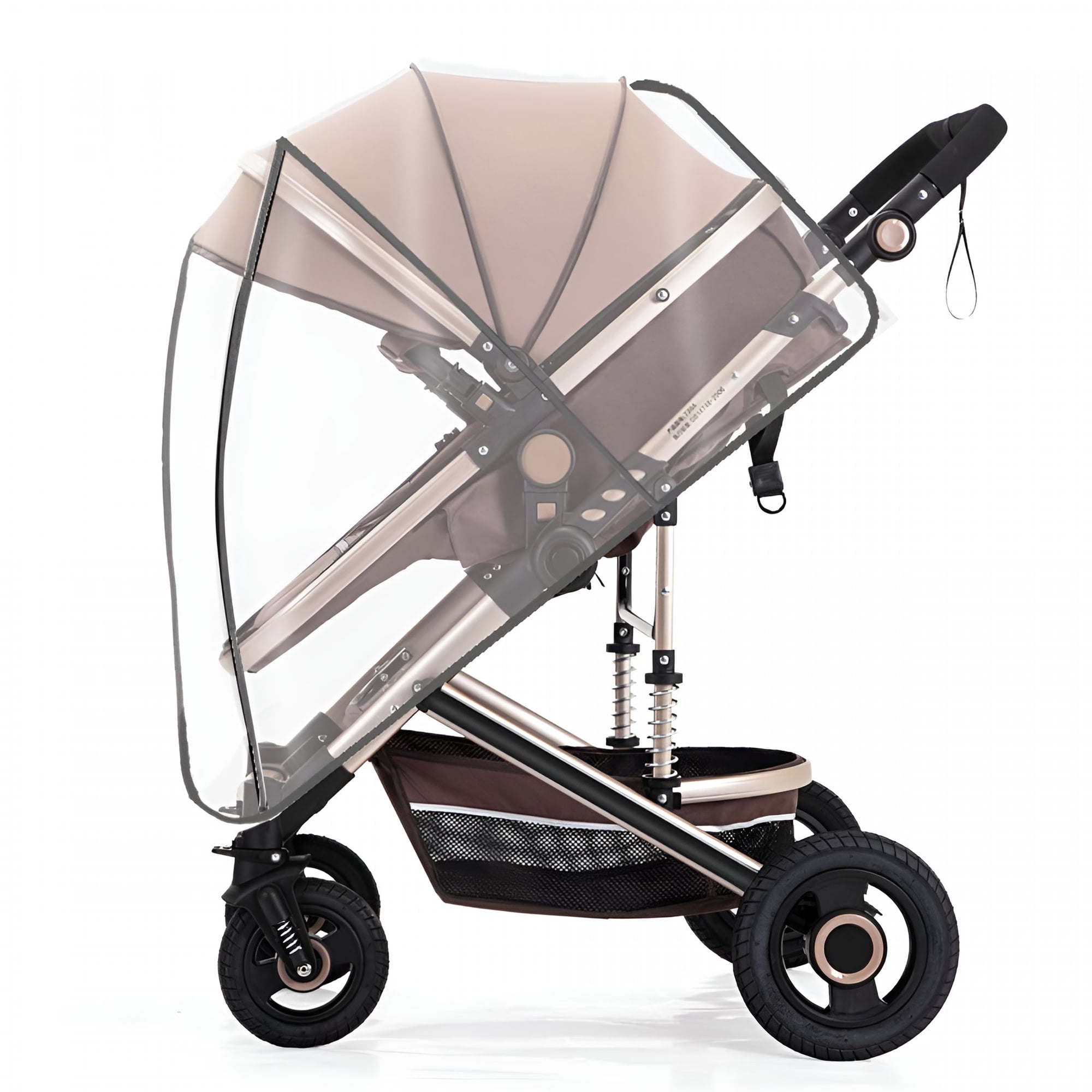 RIONIMA Baby Stroller Waterproof Universal Weather Rain Cover,Pvc Baby Car Stroller Rain Cover Winter Stroller Cover