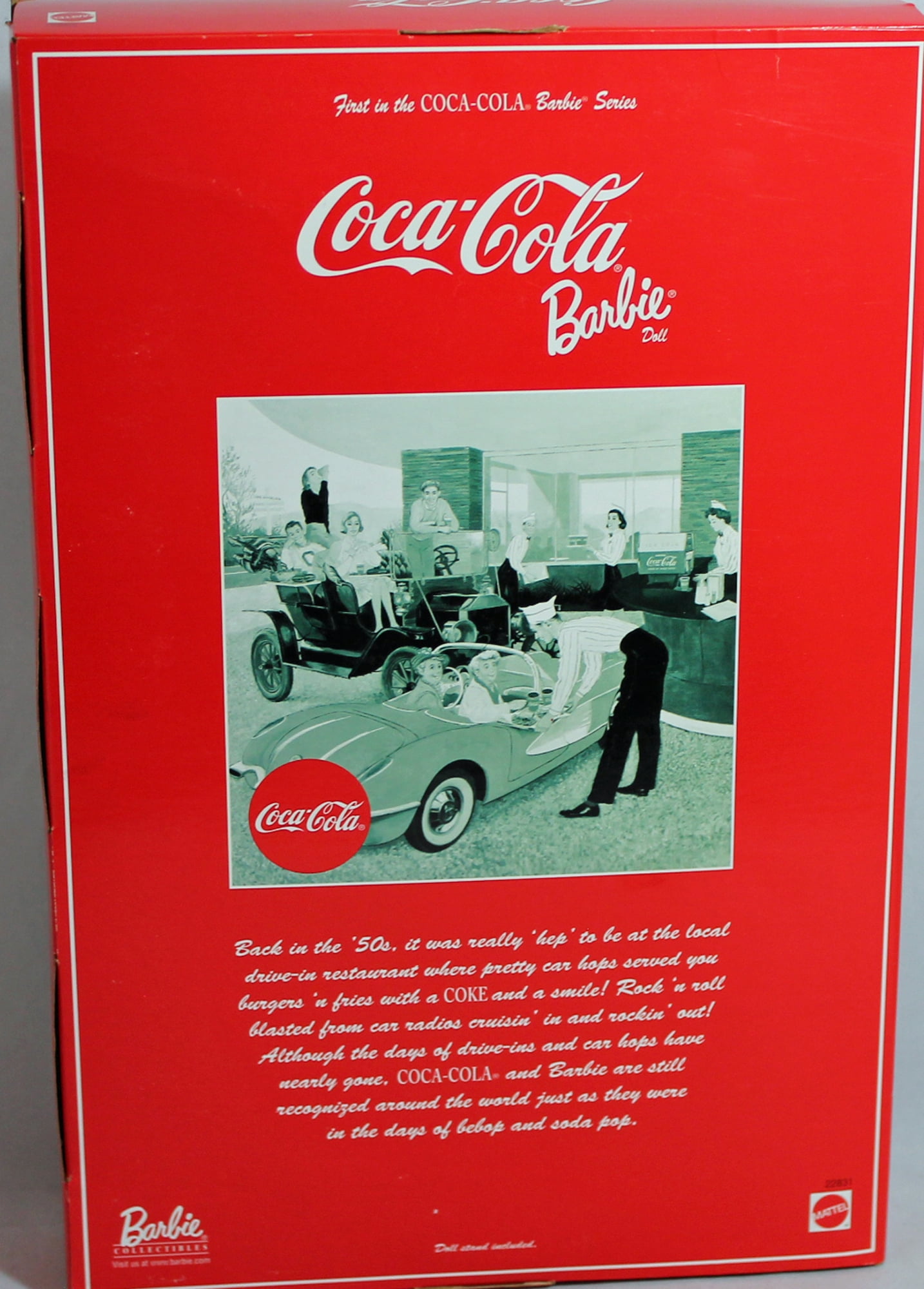 Mattel Year 1998 Barbie Collector Edition: Coca-Cola Barbie as a Waitress.