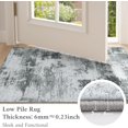 thumbnail image 3 of Modern Abstract Area Rugs for Living Room x Non Slip Machine Washable Rug Lightweight Low Pile Floor Carpet for Bedroom Dining Room Nursery Home Office Entryway Rugs Grey, 3 of 9