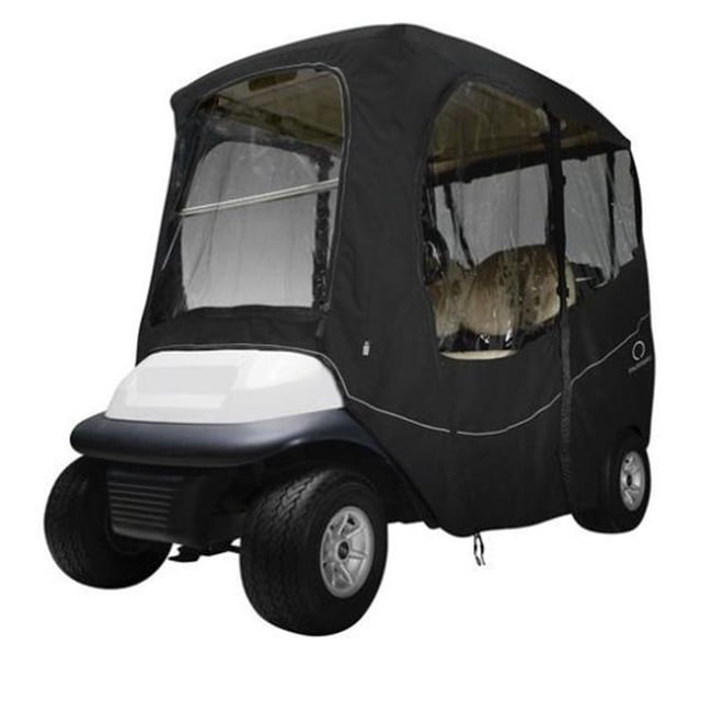 Housse de Voiturette de Golf de Luxe Toit Court - Noir