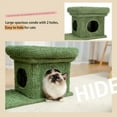 thumbnail image 5 of PAWZ Road 27.6" Cactus Cat Tree Tower with Sisal Scratch Post and 2-Doors Condo for Small cat Green, 5 of 10