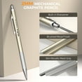 thumbnail image 6 of Nicpro 37PCS Art Mechanical Pencil Set, Metal Drafting Pencils 0.5 mm, 0.7 mm, 0.9 mm & 2mm Lead Pencil Holder (6B 4B 2B HB 2H 4H Colors) For Sketching Drawing With 20 Tube Lead Refills Eraser Case, 6 of 7