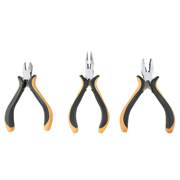 PLIER KING Professional 3-Piece Mini Plier Set | Precision & Durability | Compact & Ergonomic
