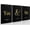 A002 Black Gold Love Wall Art, variant on Canvas Wall Art Framed Mountain Wall Art Set of 3 Boho Watercolor Nature Landscape Picture Decor Sun Forest Abstract Prints Artwork Painting for Living Room Bedroom Office 12"x16"