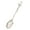 Silver, variant on Homelife Coffee Spoon Vintage Engraved Flower Pattern Faux Crystal Top Long Handle Food Grade Tableware Zinc Alloy Ice Cream Dessert Scoop Scooper Kitchen Supplies