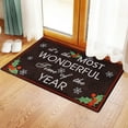 thumbnail image 3 of Merry Christmas Door Mat Indoor Welcome Mats for Front Door Entryway Non Slip Christmas Doormat with Snowflake Barries Pattern, 3 of 6