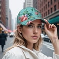 thumbnail image 7 of Floral Artistic Baseball Cap – Vintage Dad Hat Featuring Rustic Bloom and Botanical Garden Watercolor Pattern, Adjustable Snapback, 7 of 7
